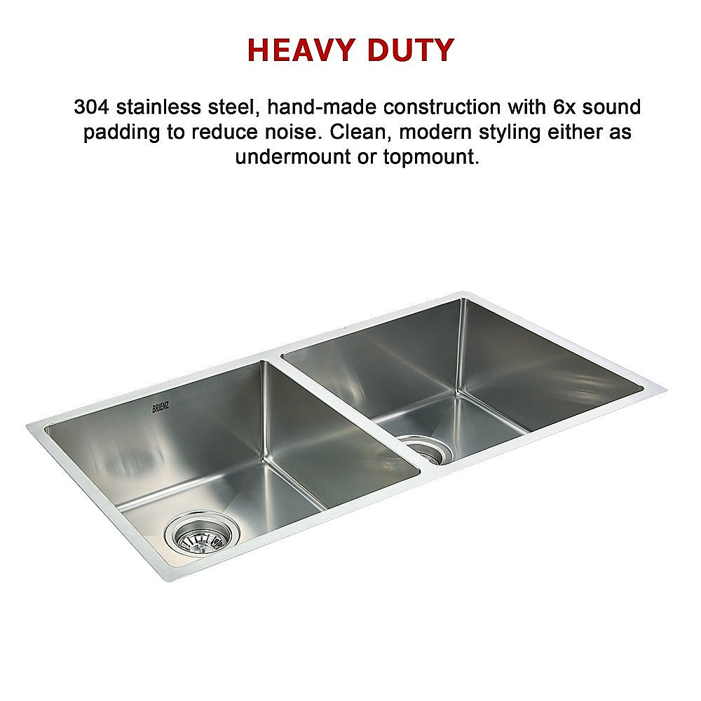 865X440Mm Handmade Stainless Steel Kitchen Sink With Waste