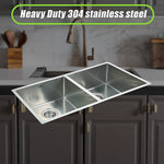 865X440Mm Handmade Stainless Steel Kitchen Sink With Waste