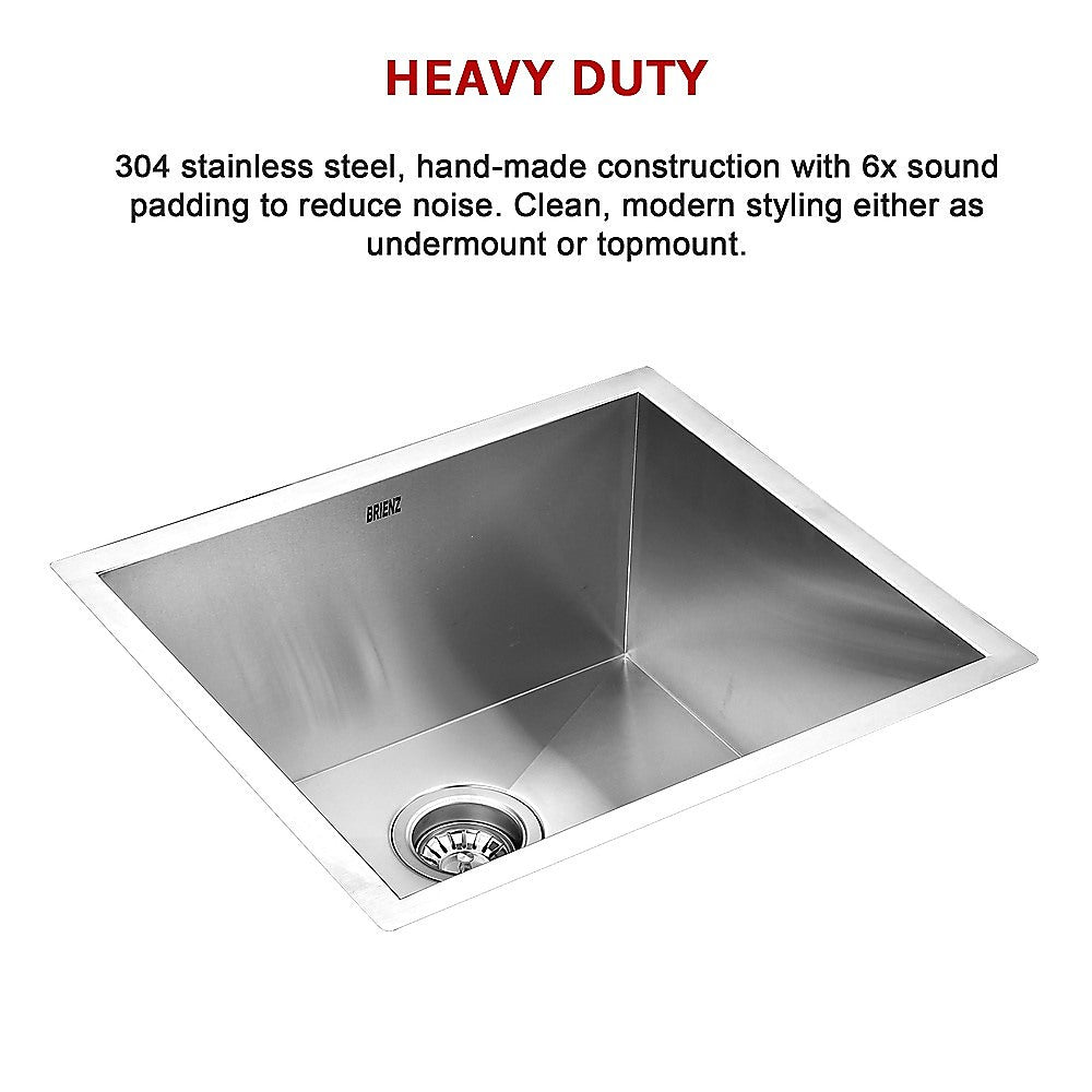 510X450Mm Handmade Stainless Steel Kitchen/Laundry Sink With Waste