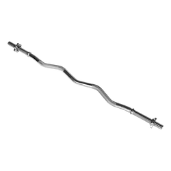 Curl Bar Barbell Heavy Duty EZ with Spinlock Collars