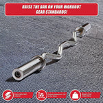 Chrome Olympic Curl Bar Barbell Heavy Duty