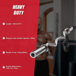 Chrome Olympic Curl Bar Barbell Heavy Duty