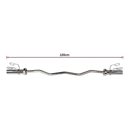 Chrome Olympic Curl Bar Barbell Heavy Duty