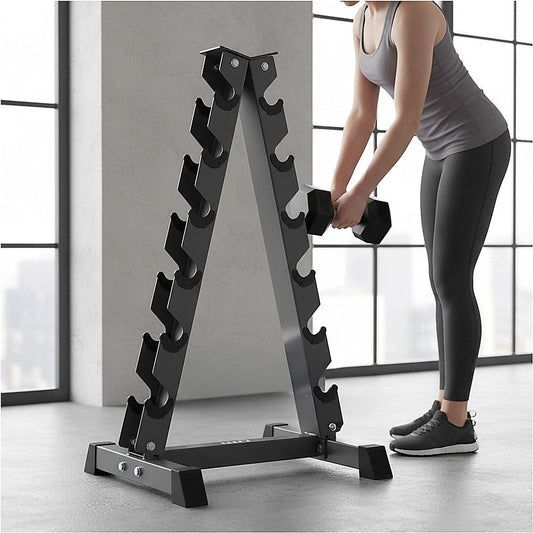 Durable Steel Vertical Dumbbell Rack