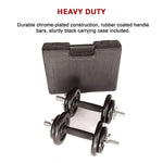 20Kg Black Dumbbell Set With Carrying Case