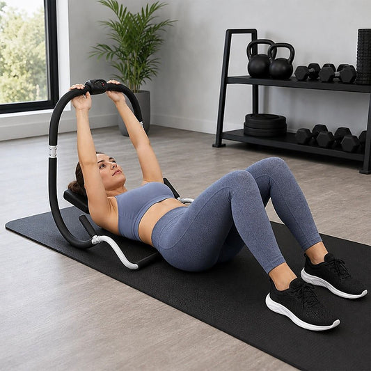 Ab Crunch Abdominal Exercise Roller With Computer