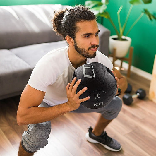 10Kg Double-Handled Rubber Medicine Core Ball