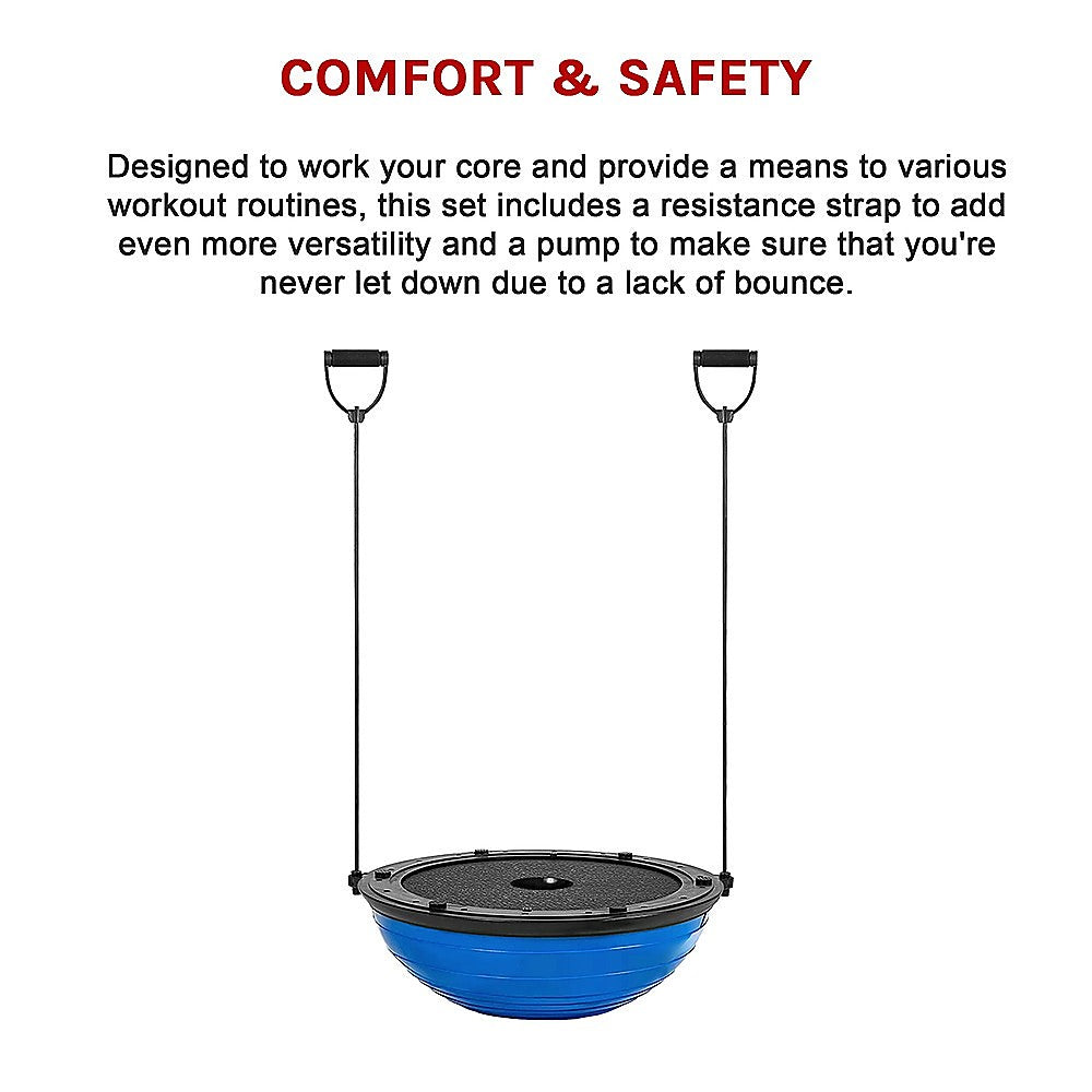Gym Balance Core Ball with Resistance Strap - Melbourne Home & Living
