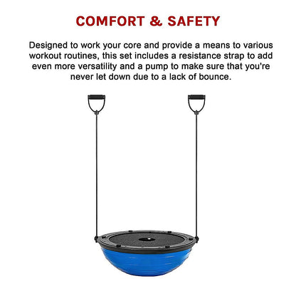 Gym Balance Core Ball with Resistance Strap - Melbourne Home & Living
