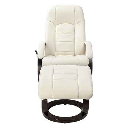 PU Leather Massage Chair Recliner Ottoman Lounge Remote - Melbourne Home & Living