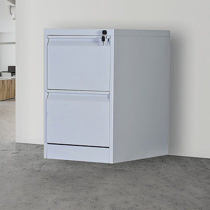2-Drawer Shelf Office Gym Filing Storage Locker Cabinet - 84×72×10cm