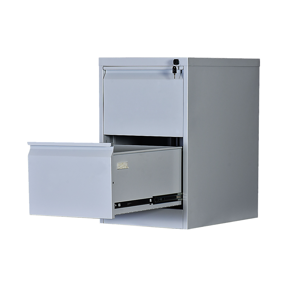 2-Drawer Shelf Office Gym Filing Storage Locker Cabinet - 84×72×10cm
