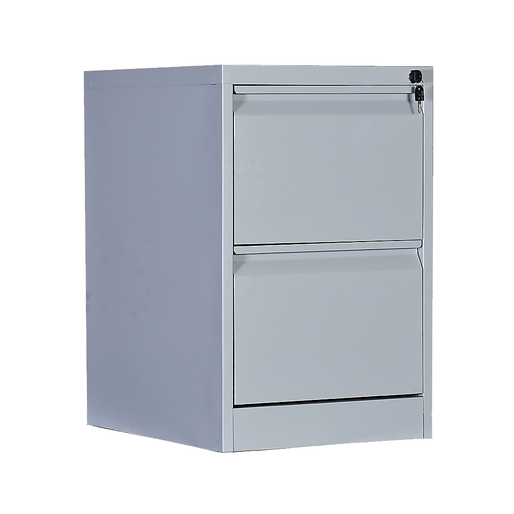 2-Drawer Shelf Office Gym Filing Storage Locker Cabinet - 84×72×10cm