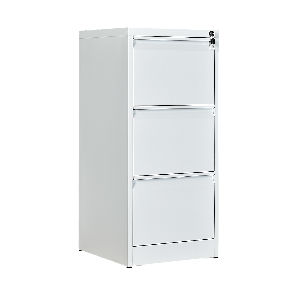 3-Drawer Shelf Office Gym Filing Storage Locker Cabinet - 115×73×13cm