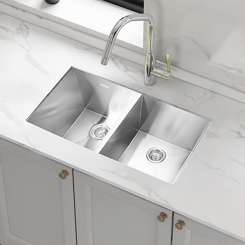 820X457Mm Handmade Stainless Steel Kitchen/Laundry Sink With Waste