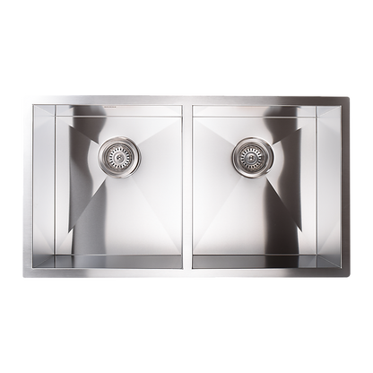 820X457Mm Handmade Stainless Steel Kitchen/Laundry Sink With Waste