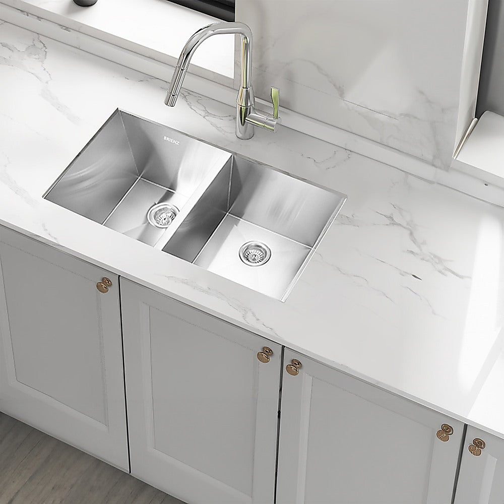 820X457Mm Handmade Stainless Steel Kitchen/Laundry Sink With Waste