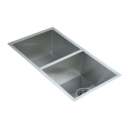 820X457Mm Handmade Stainless Steel Kitchen/Laundry Sink With Waste