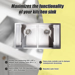 820X457Mm Handmade Stainless Steel Kitchen/Laundry Sink With Waste