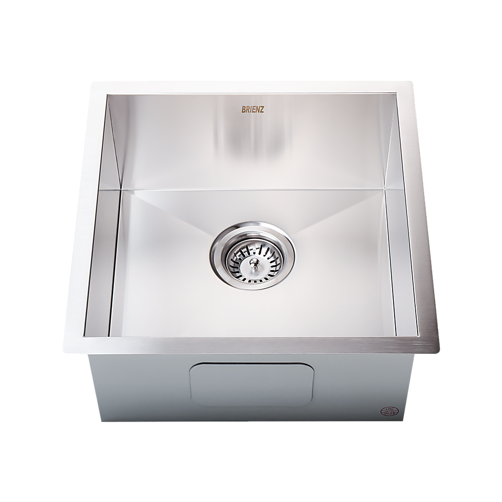 440X440Mm Handmade Stainless Steel Kitchen/Laundry Sink With Waste
