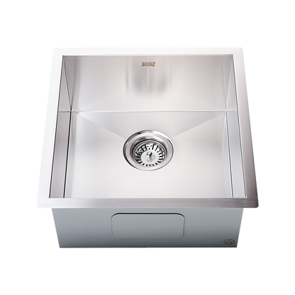 440X440Mm Handmade Stainless Steel Kitchen/Laundry Sink With Waste