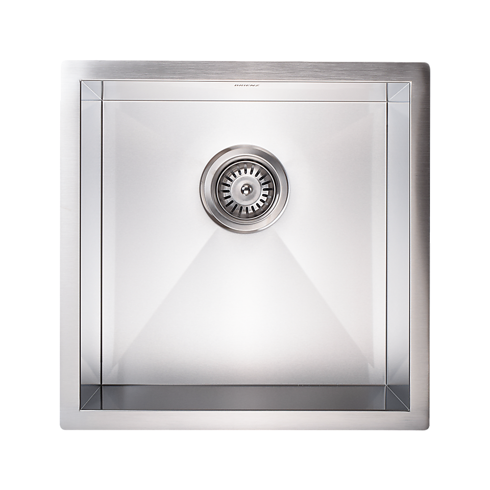 440X440Mm Handmade Stainless Steel Kitchen/Laundry Sink With Waste