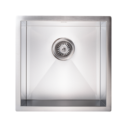 440X440Mm Handmade Stainless Steel Kitchen/Laundry Sink With Waste