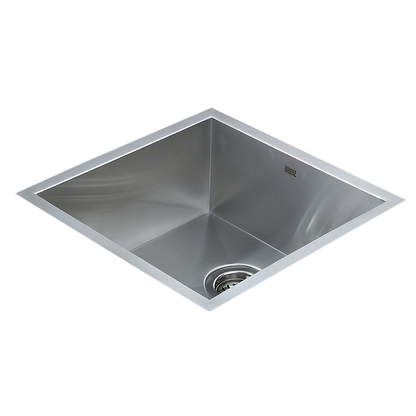 440X440Mm Handmade Stainless Steel Kitchen/Laundry Sink With Waste