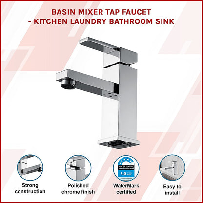 Stylish Basin Mixer Tap Faucet -Kitchen Laundry Bathroom Sink