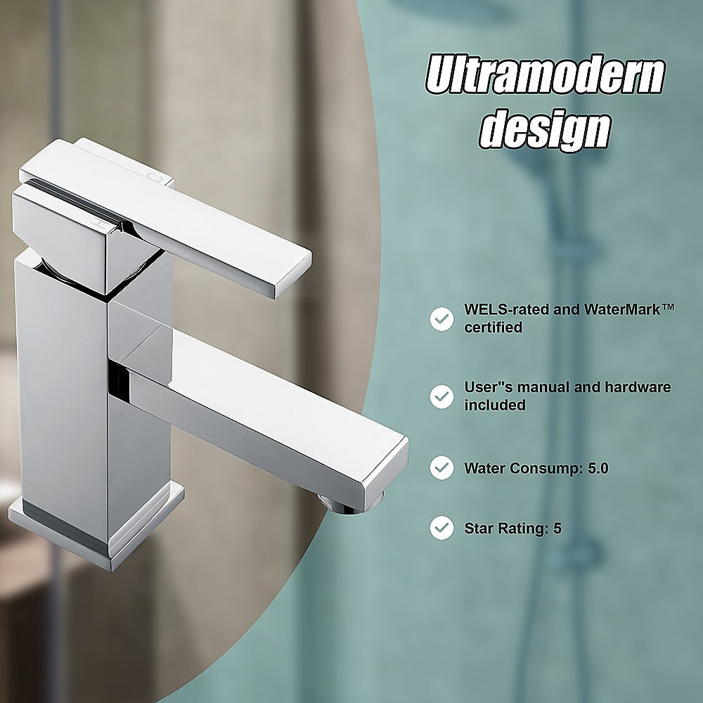 Stylish Basin Mixer Tap Faucet -Kitchen Laundry Bathroom Sink