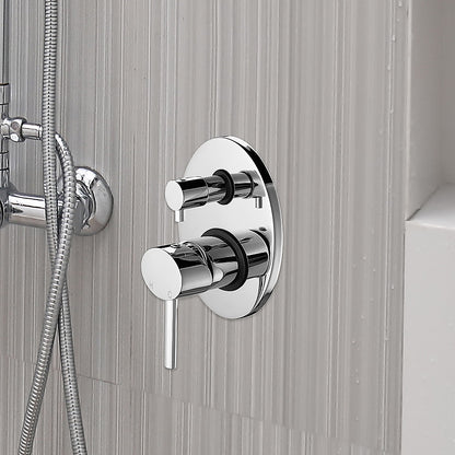 Stylish Chrome Bathroom Shower Wall Mixer Diverter W/ Watermark