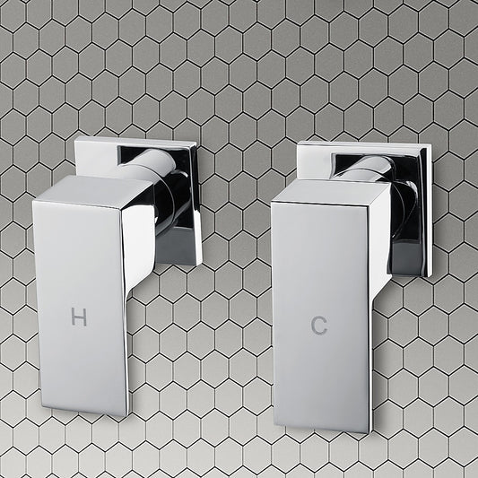 Chrome Bathroom Shower / Bath Mixer Tap Set w/ WaterMark