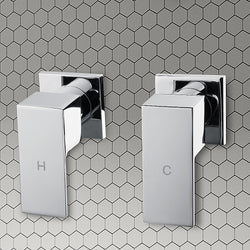Chrome Bathroom Shower / Bath Mixer Tap Set w/ WaterMark