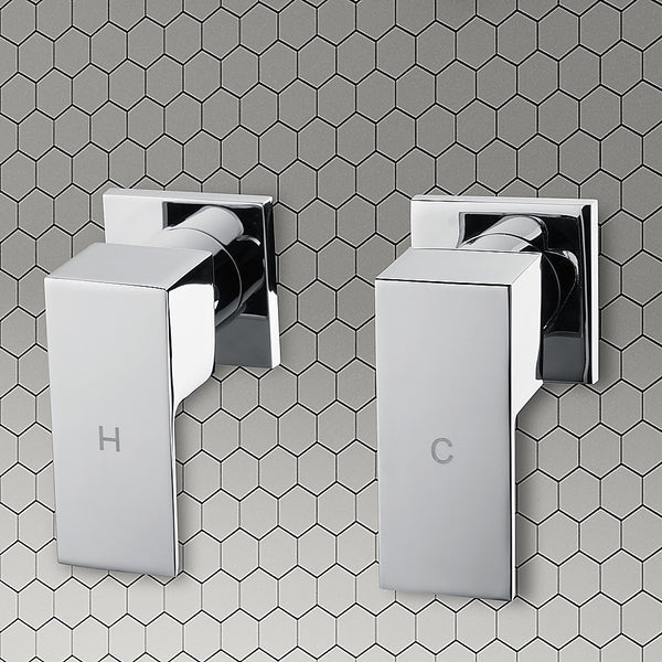  Chrome Bathroom Shower / Bath Mixer Tap Set w/ WaterMark