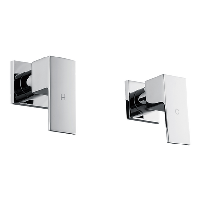 Chrome Bathroom Shower / Bath Mixer Tap Set w/ WaterMark
