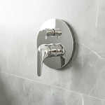 Chrome Bathroom Shower Wall Mixer Diverter w/ WaterMark