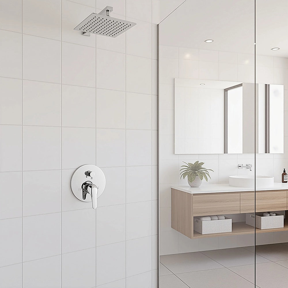 Chrome Bathroom Shower Wall Mixer Diverter w/ WaterMark