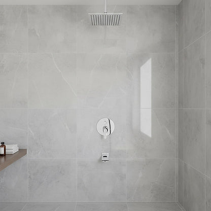 Chrome Bathroom Shower Wall Mixer Diverter w/ WaterMark