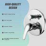 Chrome Bathroom Shower Wall Mixer Diverter w/ WaterMark