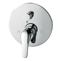 Chrome Bathroom Shower Wall Mixer Diverter w/ WaterMark