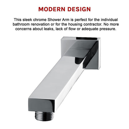 Shower Head Arm Wall Connector Bathroom Rainforest Showerhead