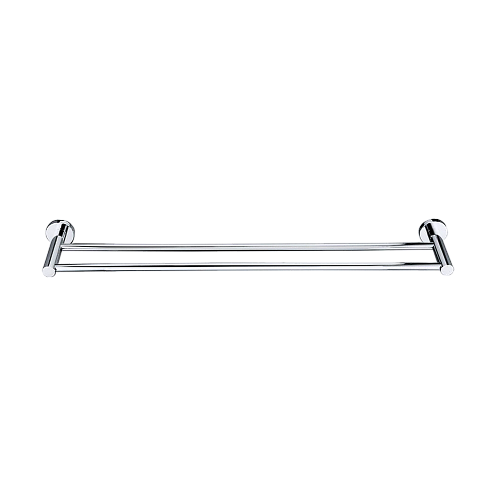 Double Classic Chrome Towel Bar Rail Bathroom - Melbourne Home & Living