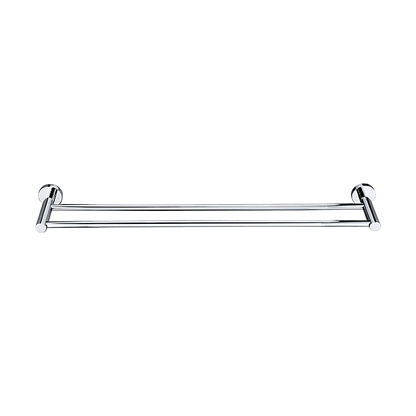 Double Classic Chrome Towel Bar Rail Bathroom - Melbourne Home & Living