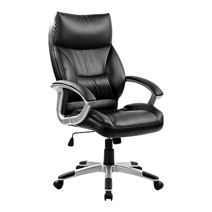 High-Quality Pu Leather Office Chair With Executive Padding In Black