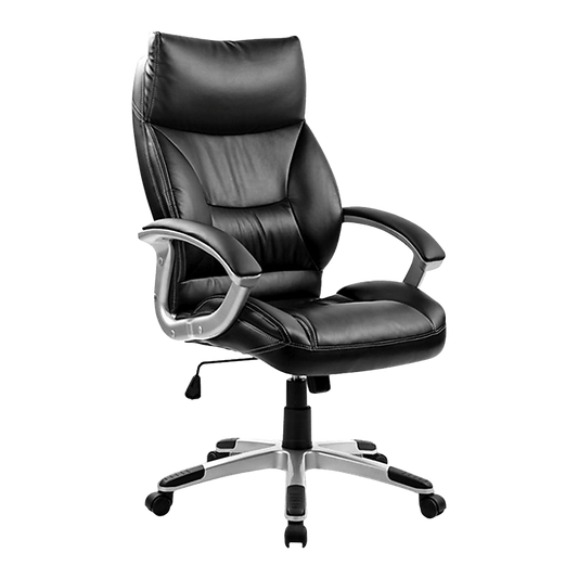 High-Quality Pu Leather Office Chair With Executive Padding In Black