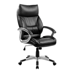 High-Quality Pu Leather Office Chair With Executive Padding In Black
