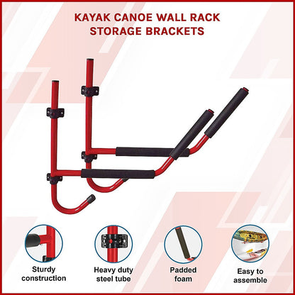 Kayak Canoe Wall Rack Brackets