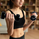 5Kg Dumbbells Pair Pvc Hand Weights Rubber Coated