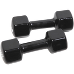 5Kg Dumbbells Pair Pvc Hand Weights Rubber Coated