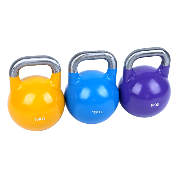  8KG, 12KG, 16KG Pro-Grade Steel KettleBell Set